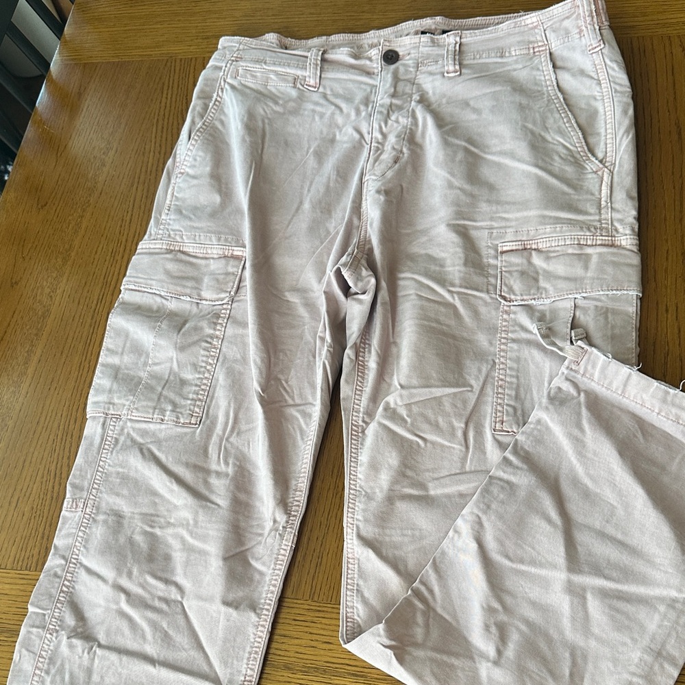 American Eagle dusty pink cargo pants